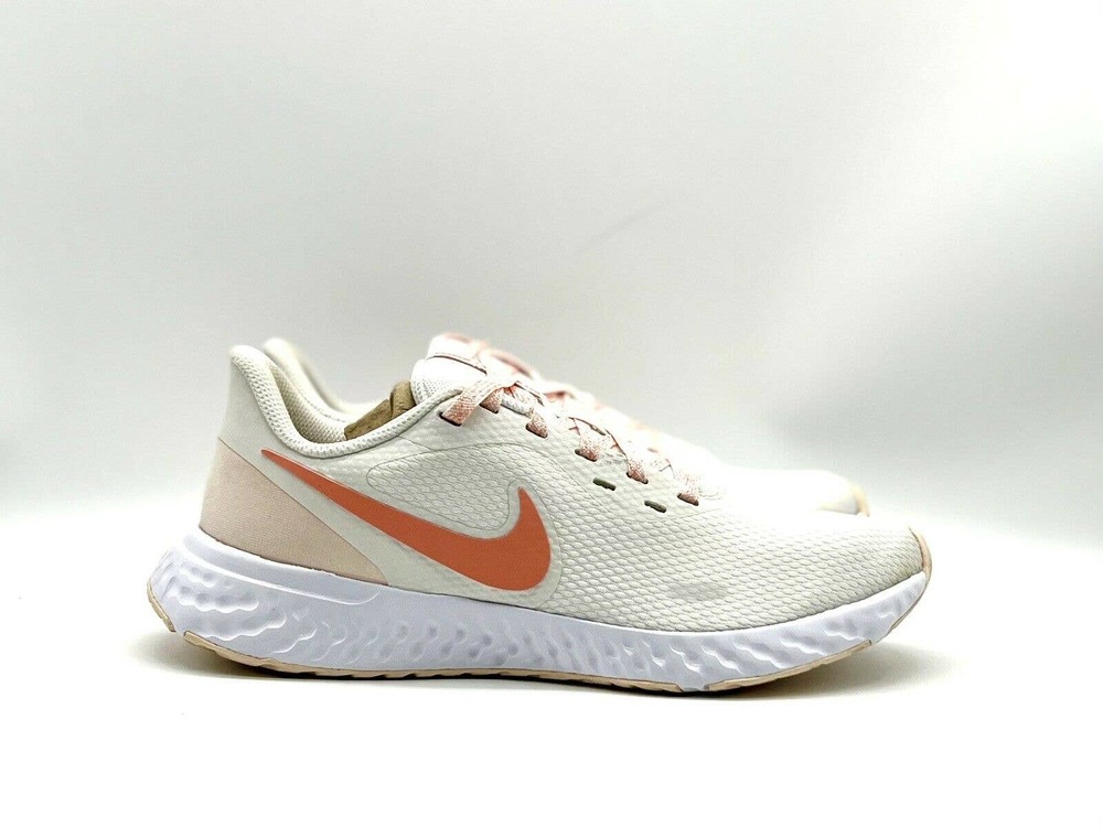 Nike Revolution 5 Women Sneaker Shoes BQ3207 109 Ivory Peach Size 7.5‎ Running